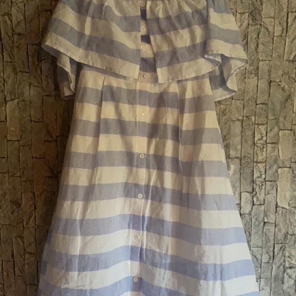 Lulu's Transatlantic Voyage Blue & Ivory Dress - Picture 10 of 11